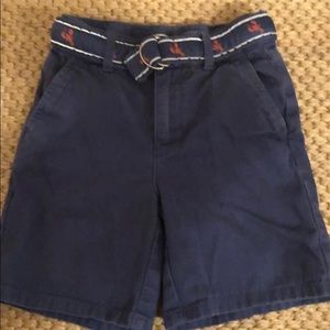 Janie and Jack shorts with lobster belt